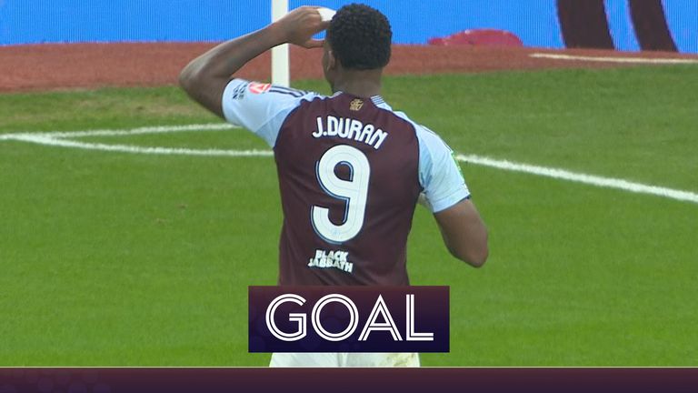 Jhon Duran 1-1 Aston Villa v Crystal Palace