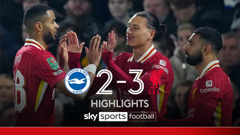Brighton 2-3 Liverpool | Carabao Cup