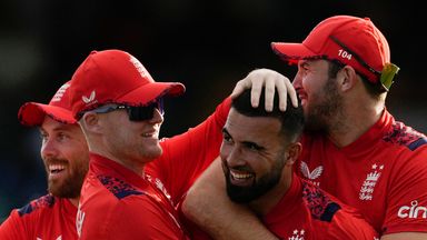 England seamer Saqib Mahmood has taken six wickets across the first two T20 internationals against West Indies 